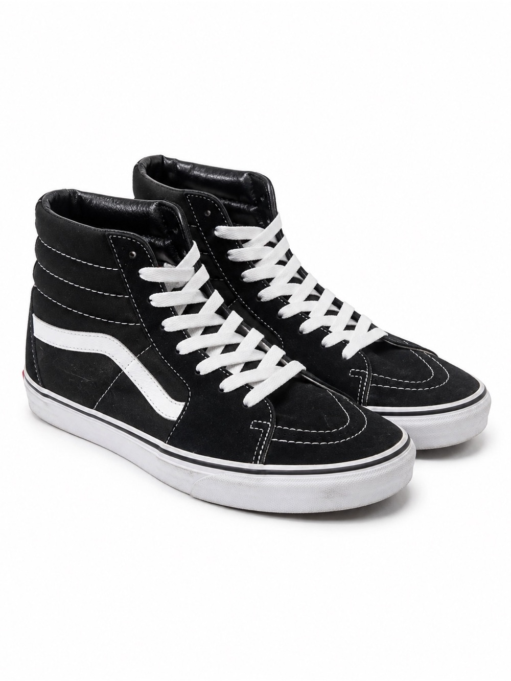 Vans Black and White High-Top Skate Sneakers - Picture 2 of 4